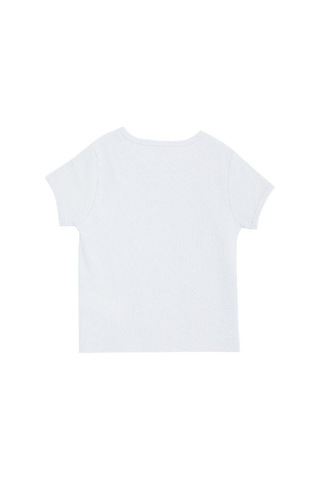 Breeze Kız Çocuk Pamuklu Love Yazılı T-shirt-14035 Beyaz