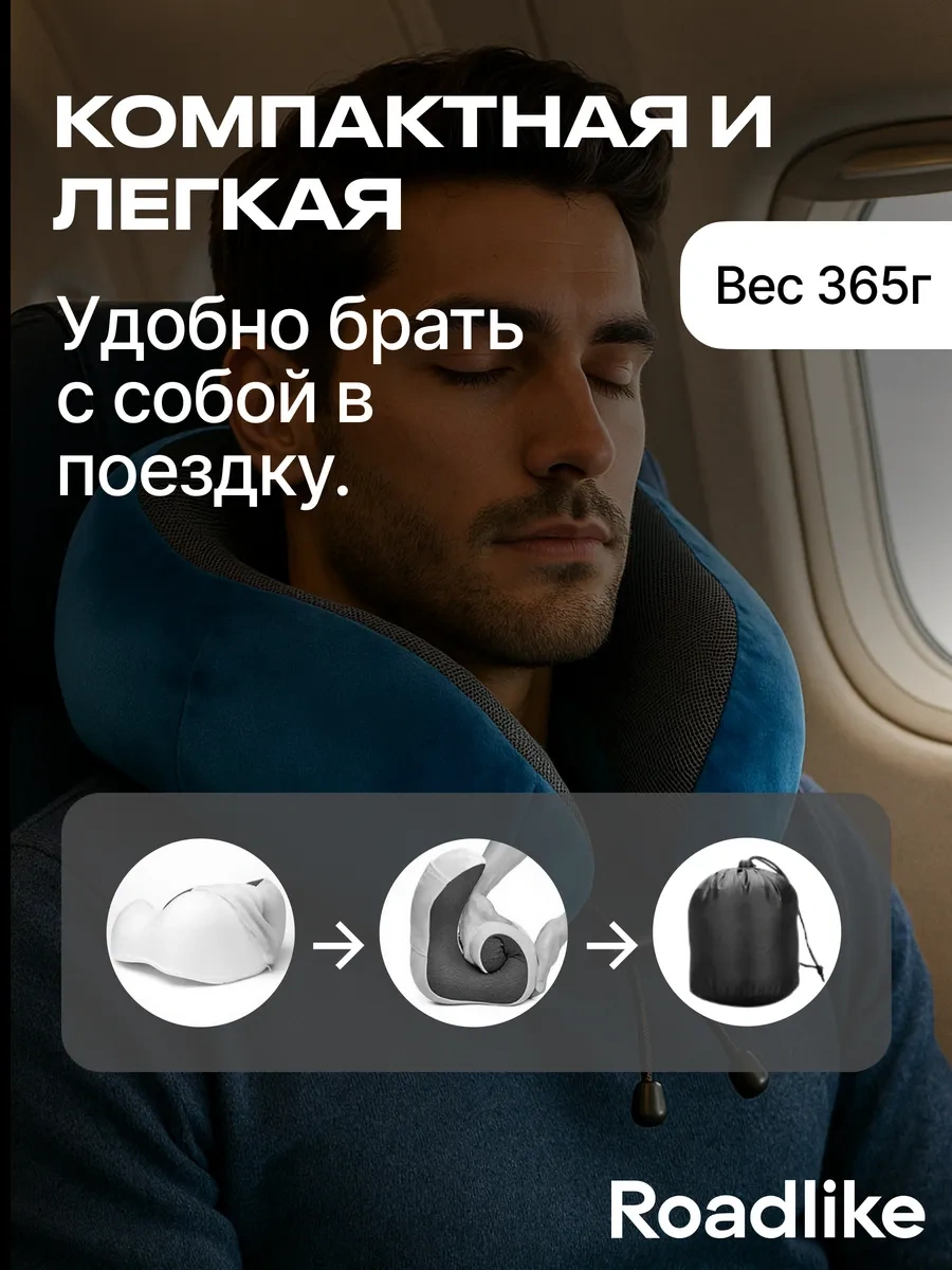 Roadlike Uçak İçin Hafızalı Yolculuk Yastığı 21693571