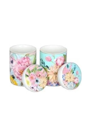 Lucky Art Peony Bone 2lı Kavanoz Seti 600ml Lyba 042 Çok Renkli