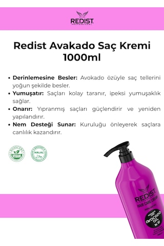 Redist Avokadolu Saç Bakım Kremi 1 L