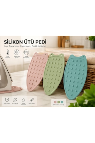 Lexroo Isıya Dayanıklı Silikon Ütü Pedi Çok Renkli