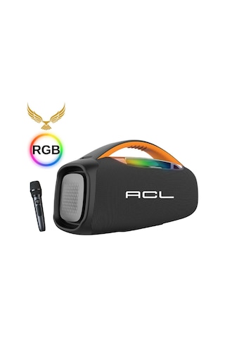 Box Party Boy Rgb Işıklı Ses Bombası Mikrofonlu Hoparlör Ses Bombası Müzik Çalar Extra Bass Ct-5825