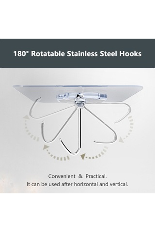 Yaozixa "16 Adet Yapışkan Askı - 10kg Taşıma Kapasiteli, Su Geçirmez Paslanmaz Çelik Kancalar" Diğer