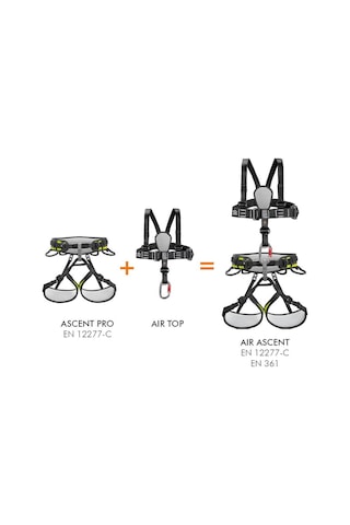 Climbing Technology Harness Ascent Pro Emniyet Kemeri (Sarı) Çok Renkli