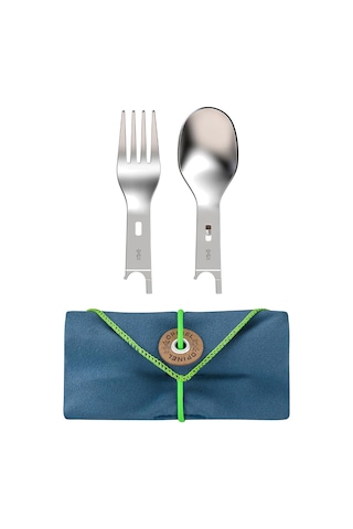 Opinel Pıcnıc Plus 3 Parçalı Set, Uygun Bıçak No. 08, Bir Çatal Ve Bir Kaşık, Toplam Uzunluk 10,5 Cm, 254635, Kah Genel
