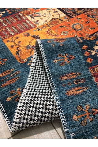 Tuğra Etnik Desenli Alt Kısmı Dokuma Kilim 160x230