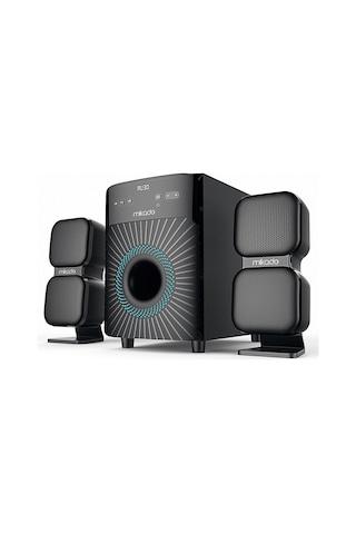 Mikado MD-360BT 2+1 38 W BT/AUX/USB/FM/LED Ekran Multimedya Hoparlör
