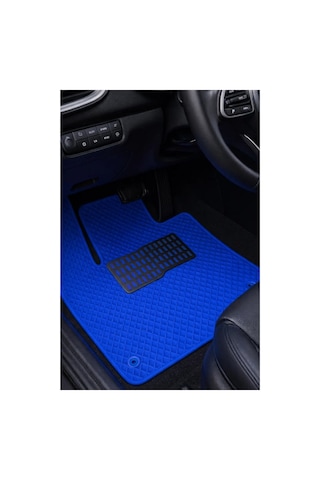 Dacia Spring 2021 2025 Essential Uyumlu Eva Oto Paspas Mavi Metal Topukluklu Tam Set
