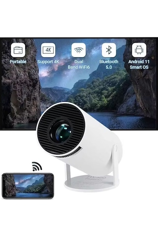 Salange HY300 1080P 1+8 GB Android Akıllı Projeksiyon Cihazı