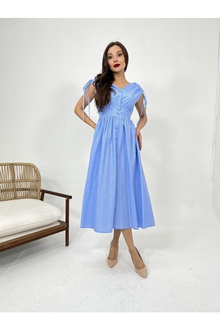 Simala 5486 Elbise-dallas Çizgili