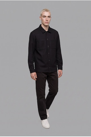 Defacto Regular Fit Çift Cepli Gömlek Ceket H6548ax26aubk81 Siyah-bk81