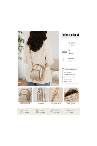 Moda Çınar Yeni Model Şık Kadın Çantası Altın Moda Çınar Yeni Model Şık Kadın Çantası Altın