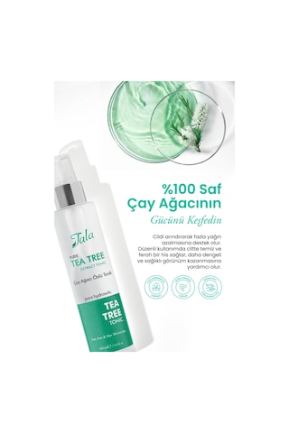 Tala Çay Ağacı Suyu Akne Karşıtı Ve Gözenek Sıkılaştırıcı Arındırıcı Tonik %100 Saf Ve Doğal 100 ML