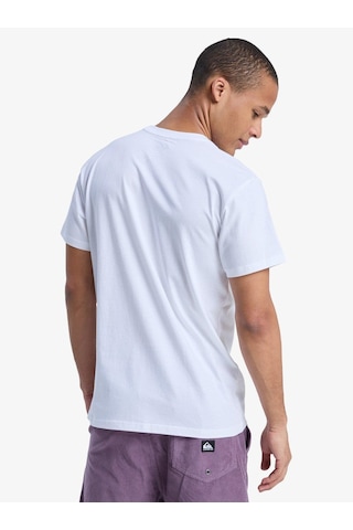 Quiksilver Ev Mini Logo Ss Erkek T-shirt-29762 Beyaz