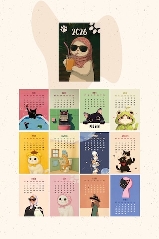 Köpek Tasarım 2026 Masa Takvimi Pytktkv027