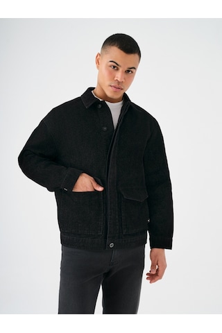 Oversize Fit Erkek Ceket Lacivert