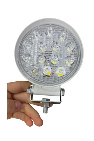 5 Adet Off Road Sis Farı Çalışma Lambası Beyaz Kalın Kasa 14 Led Yuvarlak Su Geçirmez Sis Lambası Br888 -