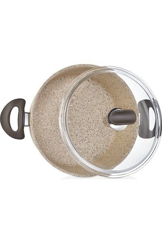 Falez Creamy Granit 28 Cm Karnıyarık Tenceresi - Cre 3009 Krem