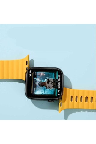 Teknodur Watch Ultra 49mm Uyumlu Krd-73 Uyumlu Kordon-sarı