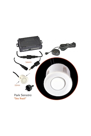 Sentinel Park Sensörü Ses İkazlı Beyaz 22 mm SP-B3-W