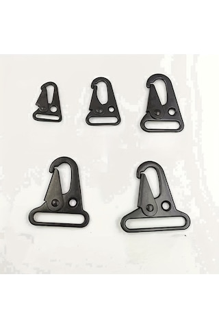 Besthome1 Dağcılık Tokalara Sahip Ağır Hizmet Tırmanma Karabina 32mm Siyah Siyah