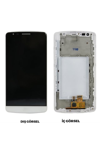 Teknonet Lg G3 Uyumlu Aa Kalite Lcd+dokunmatik - Beyaz