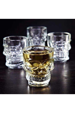 4'lü Kuru Kafa Shot Bardak Seti 2946