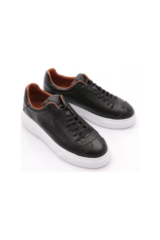Dgn Luca Erkek Sneakers Ayakkabi Siyah Antik Beyaz