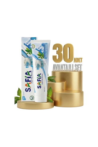 Safia Diş Macunu Yeşil Çay Ve Himalaya Tuzu 30x100 Ml Temel Bakım