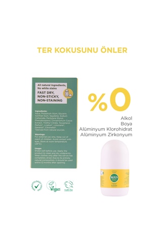 Roys Beauty Beyazlatıcı Etki Unisex Doğal Roll-On Deodorant 50 ML