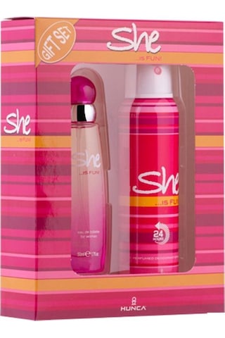 She Is Fun Kadın Parfüm EDT 50 ML + Deodorant 150 ML