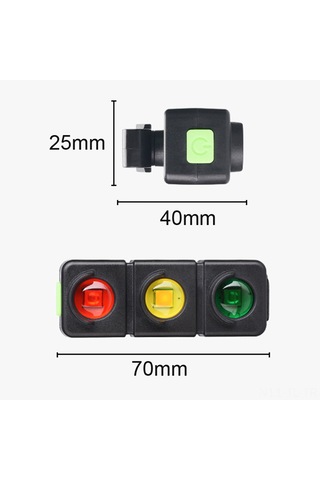 Hombey Mountain Bisiklet Arka Feneri Usb Şarjlı 7 Işıklı Modlu 3 Renk Ledli Siyah Su Geçirmez Bisiklet Güvenlik Lambası Dahili Li-poly Batarya Siyah