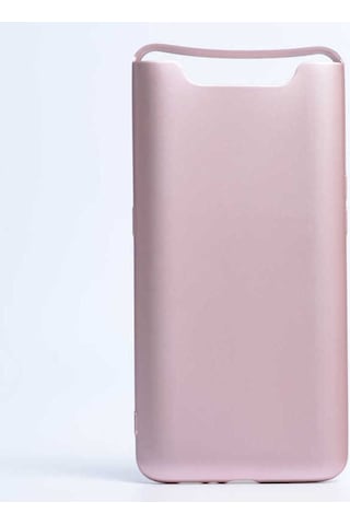 Samsung Uyumlu Galaxy A80 Kılıf Zore Premier Silikon Kapak Rose Gold