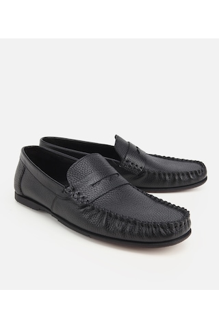 Hotiç Erkek Deri Siyah Yumuşak Dokulu Günlük Loafer