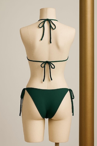 Modi Kadın Yeşil Yandan Ve Boyundan Bağlamalı Bikini Mayo Takımı