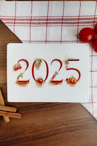 2025 Yılı Meyve Sebze Ve Yiyecek Sezonları Takvimi, Magnetli Buzdolabı Takvimi 12 Ay Takvim Mevsim
