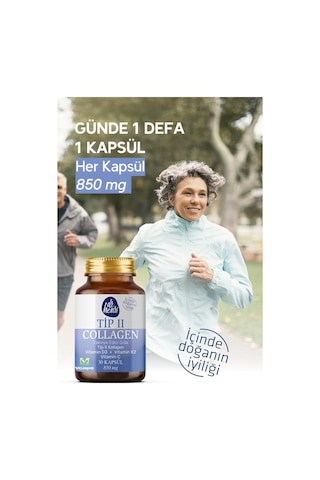 Dr. Henri Tip 2 Kollajen C Vitamini D3 & K2 İçeren Takviye Edici Gıda 30 Kapsül