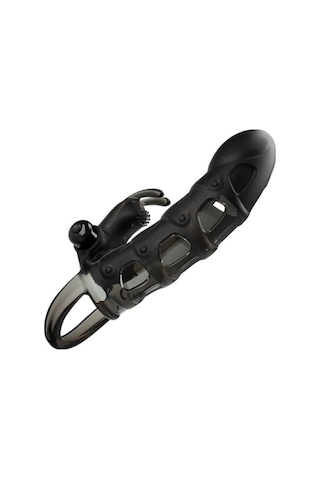 Red Fox 4 Cm Dolgu Uzatmalı 10 Titreşimli Penis Kılıfı Prezervatif Vibratör