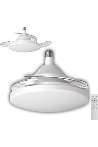 Cata Ct-1156 Dolunay 3 Renk Modlu Kumandalı Dimlenebilir Hayalet Pervaneli 72w Ampul Sarı - Beyaz