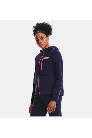Under Armour Kadın UA Armour+ Mixed Media Tam Boy Fermuarlı 513122477