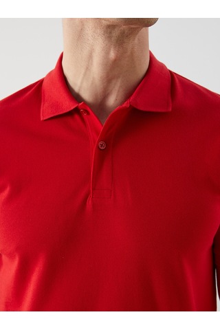 Lcwaıkıkı Classic Kırmızı Polo Yaka Kısa Kollu Pike Erkek Tişört