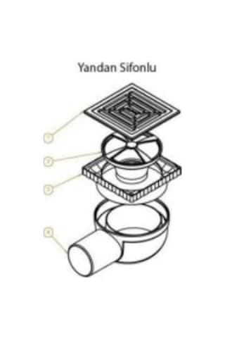 Hüppe Master X Yalıtımsız Noktasal Su Gideri, 10x10cm, Mat Satine, 47h0026000000001