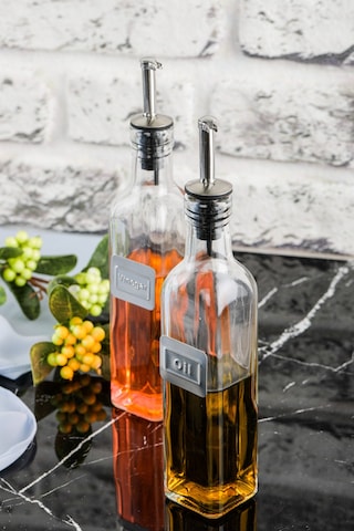 Cooker 500 Ml Cam Yağdanlık Sosluk Baharatlık Ev, Mutfak, Lokanta Şeffaf Ckr1230 1 Adet Şeffaf