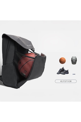 Lenyes Lb565 Dreamer Backpack Serisi Su Geçirmez Deri Tasarımlı Omuz Askılı Sırt Çantası Siyah Siyah