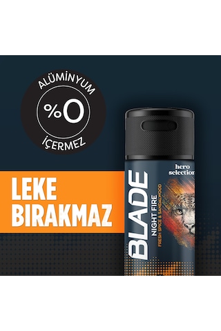 Blade Hero Selection Serisi Night Fire Erkek Deodorant 6x150 Ml