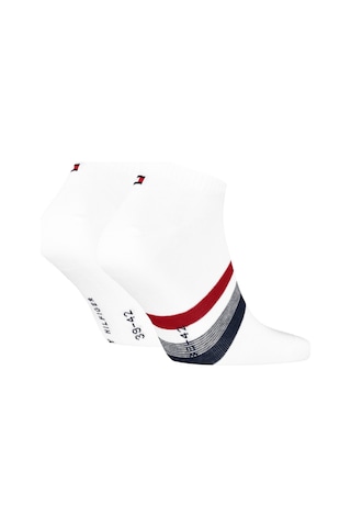 Tommy Hilfiger Tab Sock 2 Pack White Pamuklu Patik Bilek Çorap 2 Li Pkt Beyaz
