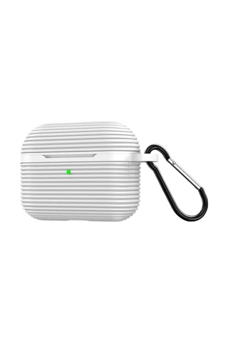 Apple Airpods Pro 3 3.nesil Raven Silikon Kılıf - Beyaz Diğer