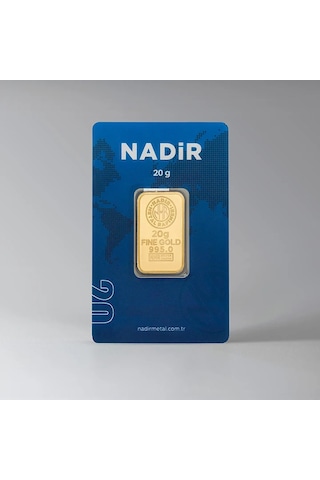 Nadir 20 Gram 24 Ayar 995 Milyem Külçe Altın 20 Gr Yatırımlık Altın