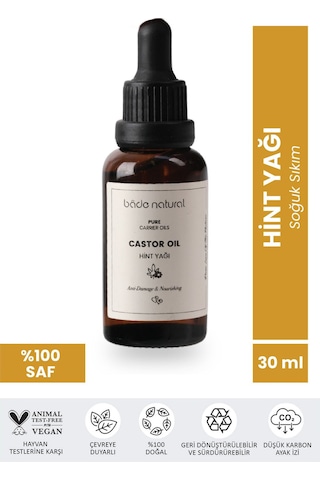 Bade Natural Hint Yağı Soğuk Sıkım %100 Saf 30 ML