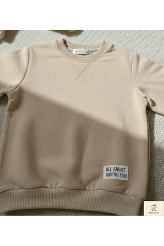 Minibohe Erkek Çocuk Sweatshirtbej Bej